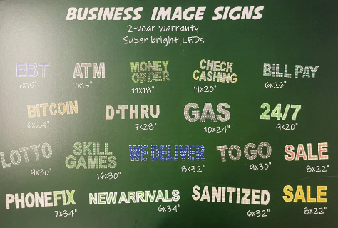 BUSINESS IMAGE SIGN LED (GLASS PIPE) DESIGN