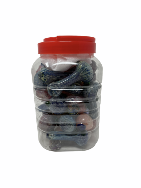 4" FREET GLASS PIPE 22CT JAR