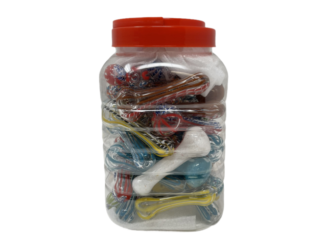GLASS PIPE 3" 40CT JAR