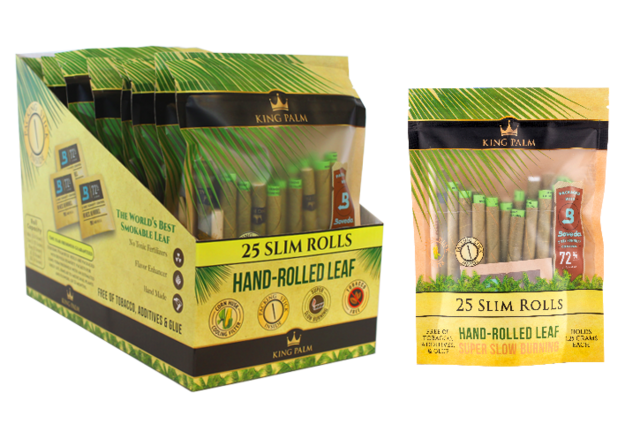 KING PALM 25CT KING ROLLS BOX OF 8