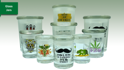 CANNALINE GLASS JAR HEAVY X LARGE