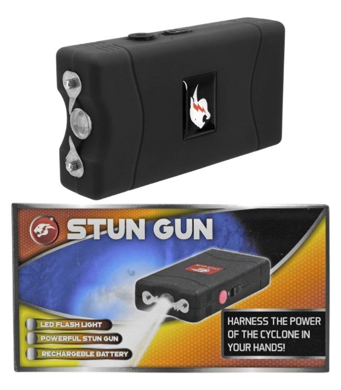 CHEETAH STUN GUN WITH FLASH LIGHT #L-100 BLK