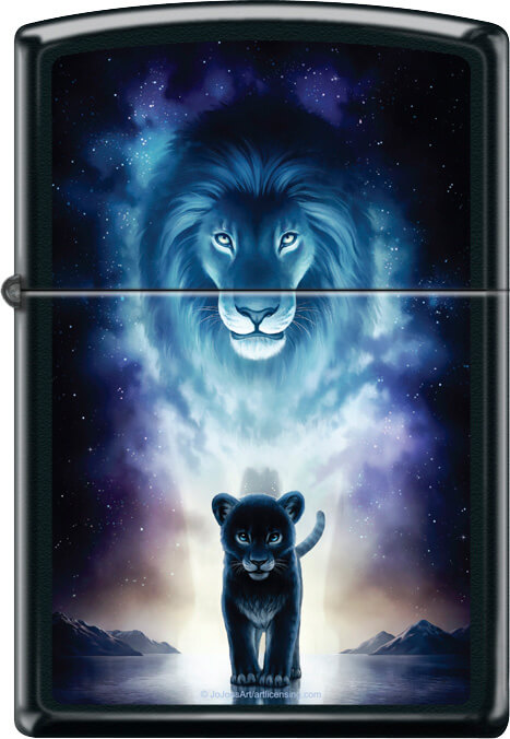 ZIPPO LIGHTER A KINGS PATH LION DESIGN
