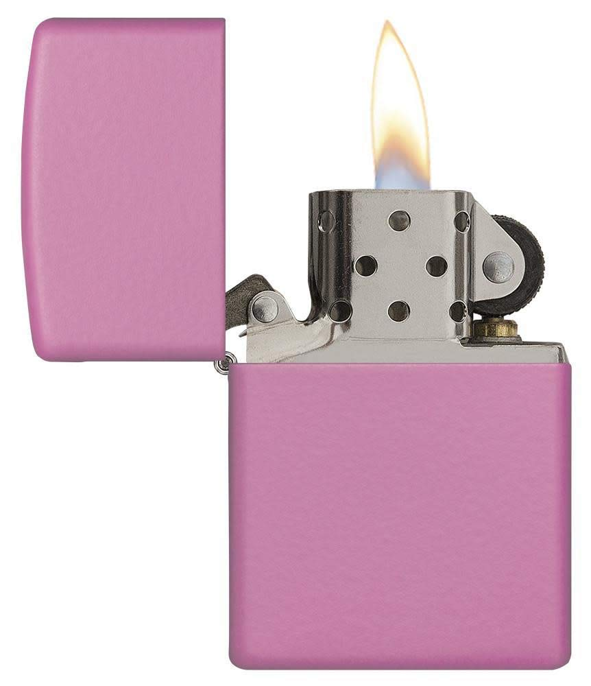 ZIPPO LIGHTER REGULAR PINK MATTE DESIGN