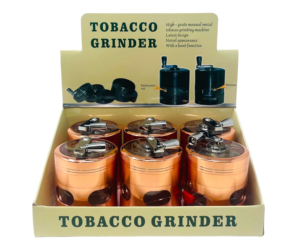 TOBACCO GRINDER 4 PARTS #MD145SY BOX OF 6