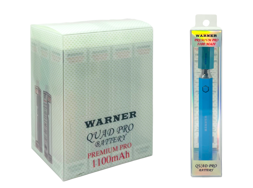 WARNER 1100MAH QUAD PRO PREMIUM PRO BATTERY 12CT DISPLAY