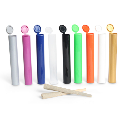 [CHIL-19559] CHILD RESISTANT 120MM CLEAR POP TOP TUBES BOX OF 1000
