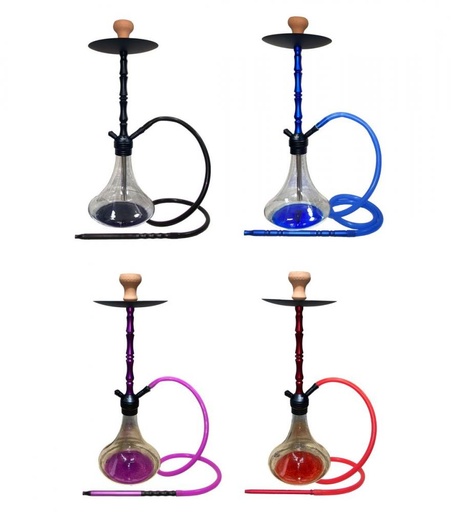 [DUD -20765] DUD GRANDE 1 HOSE HOOKAH ASSORTED COLORS
