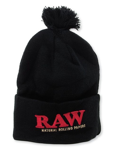 [ITM050521017907] RAW X ROLLING PAPERS POMPOM BLACK HAT
