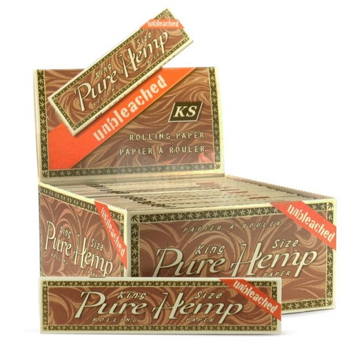 [ITM060720011293] PURE HEMP UNBLEACHED KING SIZE ROLLING PAPER BOX OF 50