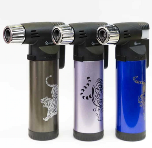 [ITM110321016725] GSTAR TORCH LIGHTERS ASSORTED DESIGNS BOX OF 12 #50012