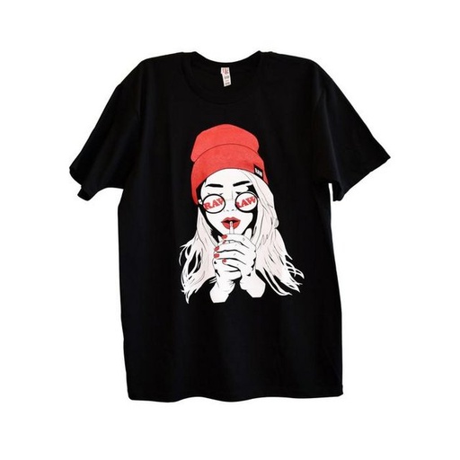 [ITM190321016877] RAW UNISEX SHIRT WITH GIRL SMOKING- XXL