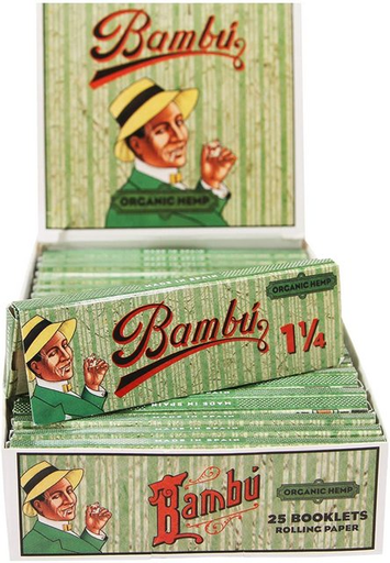[ITM230620010284] BAMBU 1.25 ORGANIC HEMP 25 BOOKLETS