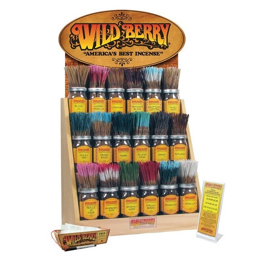 [ITM23062087738773] WILD BERRY INCENSE DISPLAY 18 FRAGRANCES