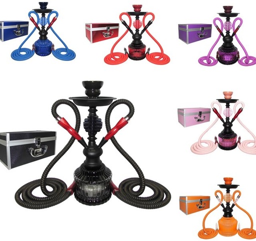 [ITM23062097899789] TANYA BLACK PANTHER 1HOSE HOOKAH CASE ASSORTED COLORS