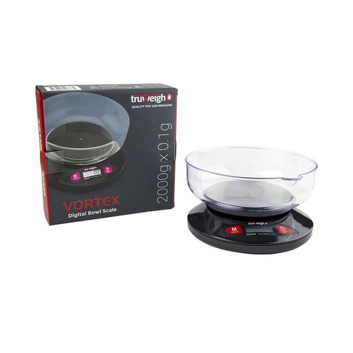 [ITM250820014073] TRUWEIGH VORTEX BOWL SCALE 2000G X 0.1G BLACK