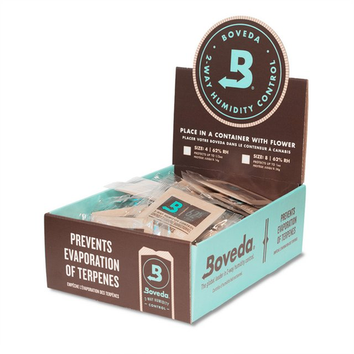 [ITM260121016012] BOVEDA 62% RH 2-WAY HUMIDITY CONTROL 0.5OZ SIZE 4 BOX OF 125