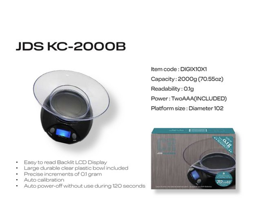 [ITM260820014087] CR DIGITAL SCALE 2000G x 0.1G JDS KC- 2000B