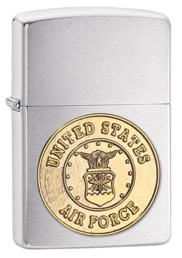 [ITM280321017077] ZIPPO LIGHTER REGULAR EMBLEM-A F CREST 280AFC