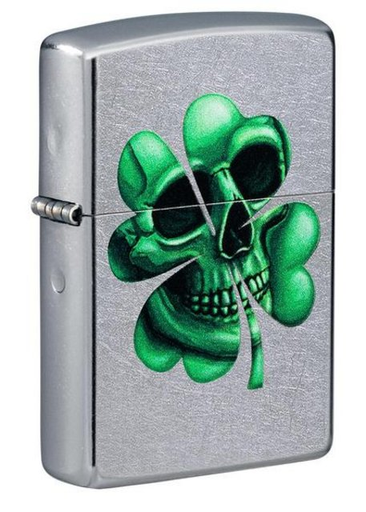 [ITM280321017079] ZIPPO LIGHTER LUCKY SKULL DESIGN 49260