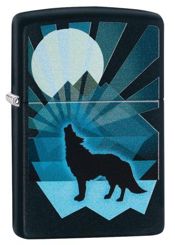 [ITM280321017099] ZIPPO LIGHTER WOLF AND MOON DESIGN 29864