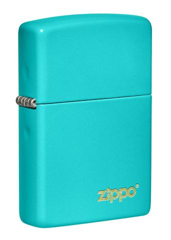 [ITM280321017106] ZIPPO LIGHTER FLAT TURQUOISE ZIPPO LASERED 49454ZL