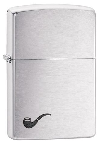[ITM280321017135] ZIPPO LIGHTER PIPE BRUSHED CHROME 200PL