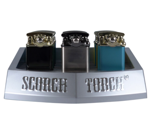[ITM300920014498] SCORCH TORCH FLINT FLIP LIGHTER ASSORTED COLORS #61594 BOX OF 12