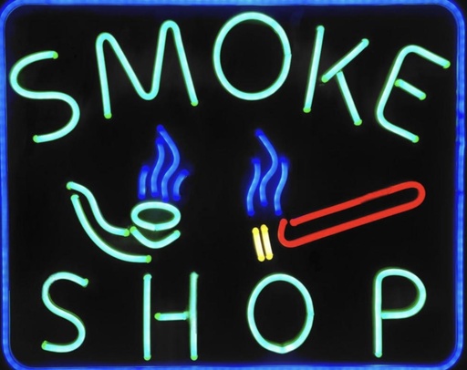 [LED -23682] LED NEON SIGN 68.6*54CM #ME03 (SMOKE SHOP CIGAR) DESIGN