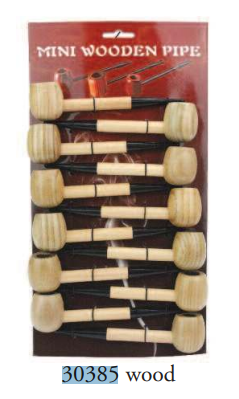 [MINI-07737] MINI WOODEN PIPE 12CT #30385