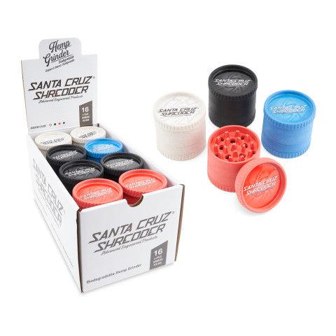 [OOZ-01432] SANTA CRUZ SHREDDER 4 PARTS MEDIUM HEMP GRINDERS BOX OF 16