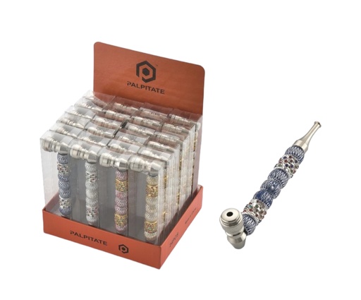 [PALP-20241] PALPITATE METAL PIPE ASSORTED COLORS #PI-025 BOX OF 24