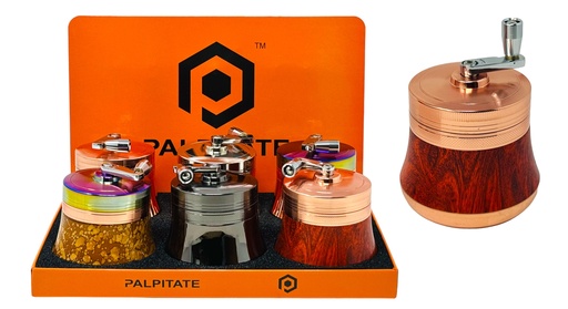 [PALP-25812] PALPITATE CLICKIT LARGE GRINDER WITH HANDLE 4 PARTS #MG-068 BOX OF 6