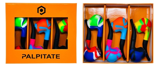 [PALP-25861] PALPITATE SILICONE CIGARETTE PIPE MIX COLOR #PI-002 BOX OF 6