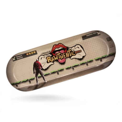 [RAW -21008] RAW NY GRAFFITI SKATE DECK METAL ROLLING TRAY