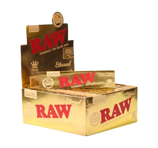 [RAW -22238] RAW CLASSIC ETHEREAL KING SIZE SLIM 32CT BOX OF 50