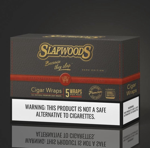 [SLAP-14337] SLAPWOODS DARK NATURAL CIGAR WRAPS 5CT BOX OF 10