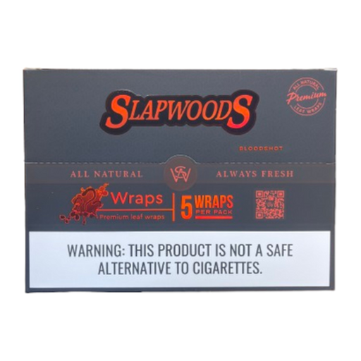 [SLAP-20598] SLAPWOODS BLOODSHOT NATURAL CIGAR WRAPS 5CT BOX OF 10