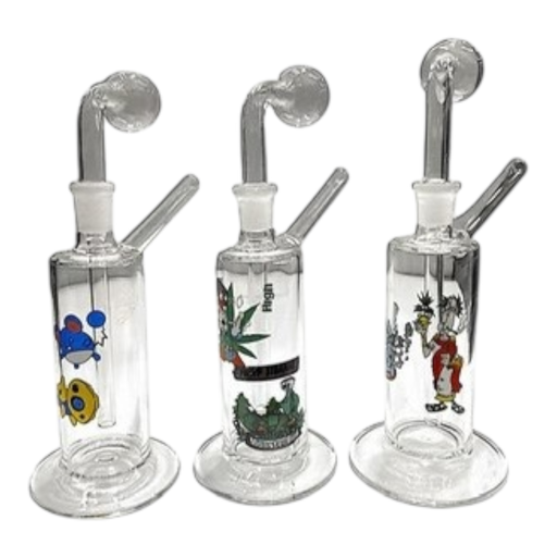 [Temp-HAM-000598] 14MM CLEAR VERTICAL BARREL WATER PIPE OB-WPGGVBBAD