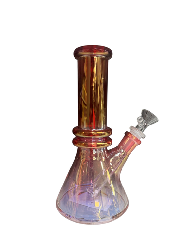[Temp-HAM-000689] 8" FUMED GLASS BONG BIG ASSORTED COLORS