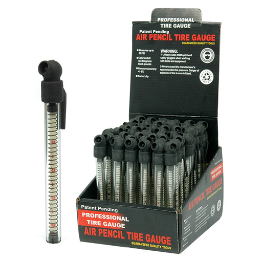[Temp-HAM-000811] AIR PENCIL GLASS TIRE GAUGE BOX OF 48