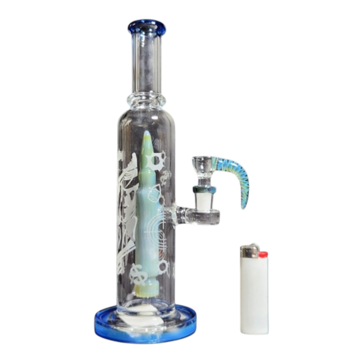 [Temp-HAM-001114] BLAST ZOKE GLASS WATER PIPE 11.5" #EG-38 ASSORTED COLORS