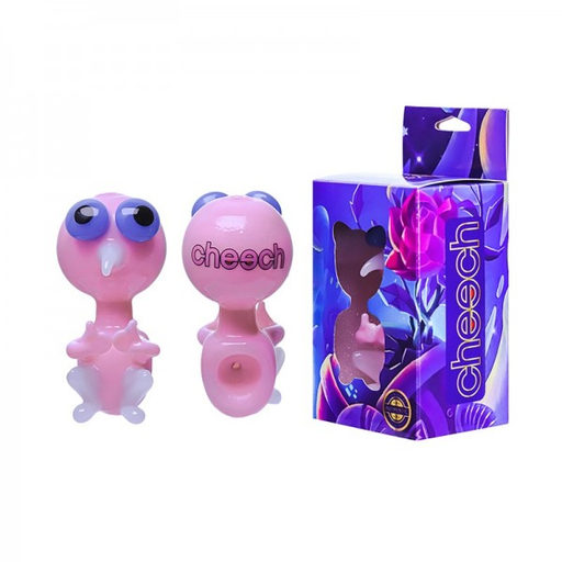 [Temp-HAM-001344] CHEECH PINK BIRDER 3.5" GLASS HAND PIPE #PIPE-167