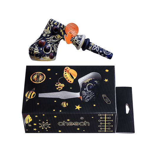 [Temp-HAM-001354] CHEECH SPACE ABDUCTION 6" GLASS BUBBLER #CH-PIPE-275