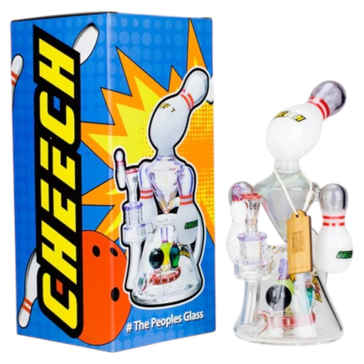 [Temp-HAM-001355] CHEECH STRIKE-READY RIG WITH PIN 10" GLASS WATER PIPE #CHE-354