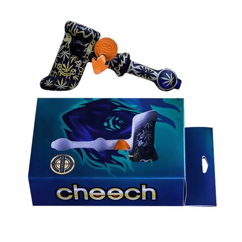 [Temp-HAM-001357] CHEECH THE GHOST OF CHEECH POCALYPSE 6" GLASS HAND PIPE #CH-PIPE-274