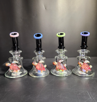 [Temp-HAM-002179] GLASS WATER PIPE 7.4" #ES-81431 EH81431 ASSORTED COLORS