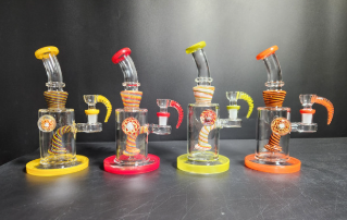 [Temp-HAM-002183] GLASS WATER PIPE 8" #HY-083 ASSORTED COLORS