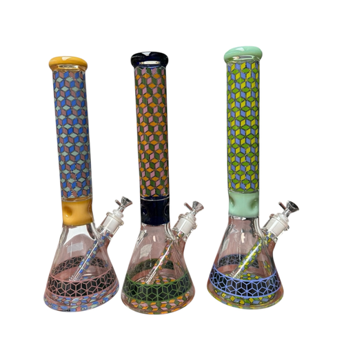 [Temp-HAM-003768] OPTIPOP 7MM MIX COLORS WATER PIPE 18” #1051626
