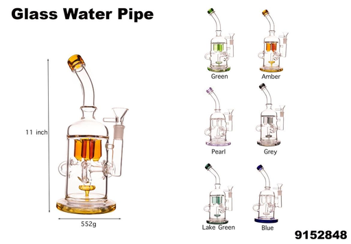 [Temp-HAM-004629] THE BEACON GLASS WATER PIPE #9152848 ASSORTED COLORS